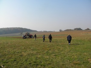 Za drugim fragmentima križevačkog meteorita tragalo se još i u jesen 2011. prije jesenskog oranja (foto: R.Matić))